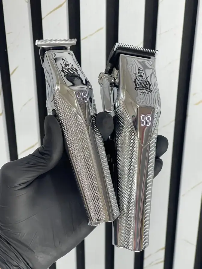 ست 2 قلو فلزی ماشین اصلاح کیمی مدل Kemei KM-8565