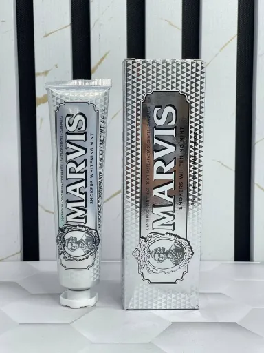 خمیر دندان سفید کننده مارویس مدل WHITENING MINT حجم 85 میل