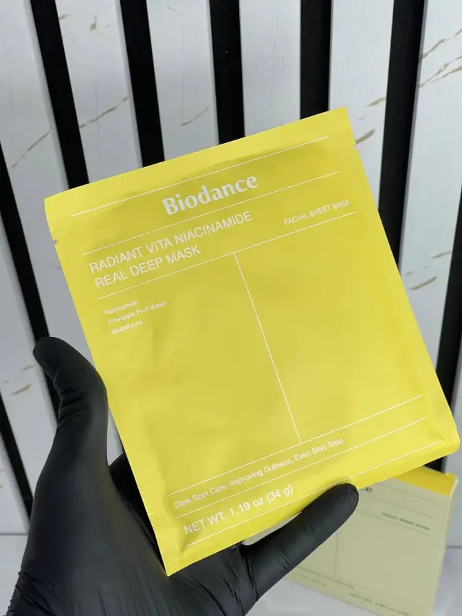 ماسک ورقه ای ویتا نیاسینامید بایودنس Biodance مدل RADIANT VITA NIACINAMIDE