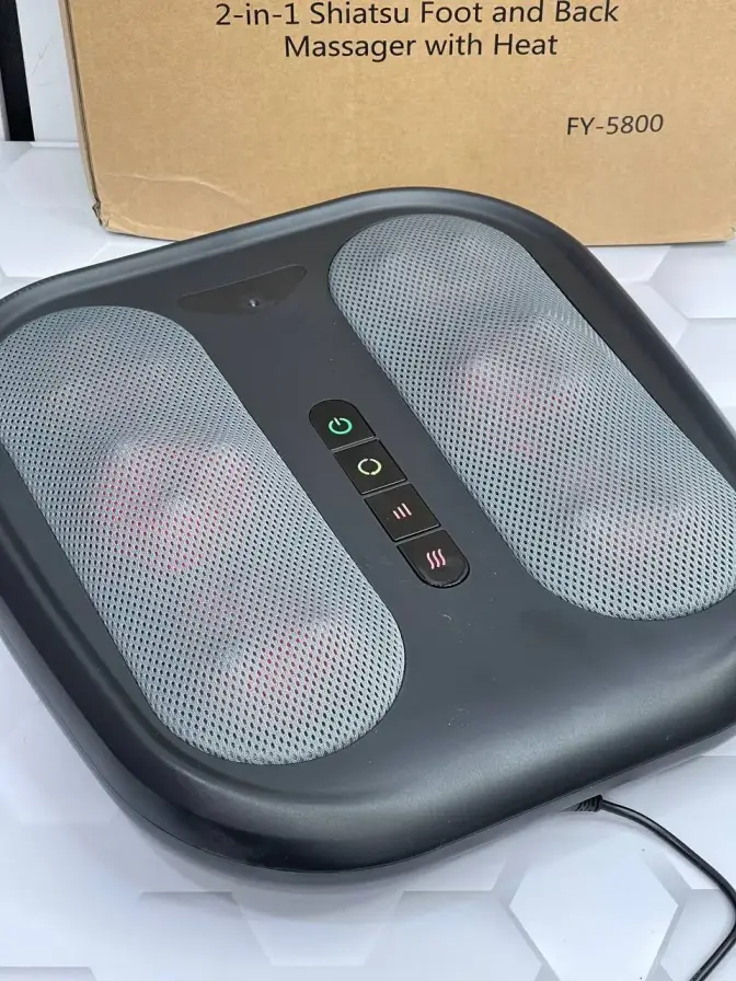 ماساژور 2 کاره پشت و پا حرارتی شیاتسو مدل Shiatsu FY-5800
