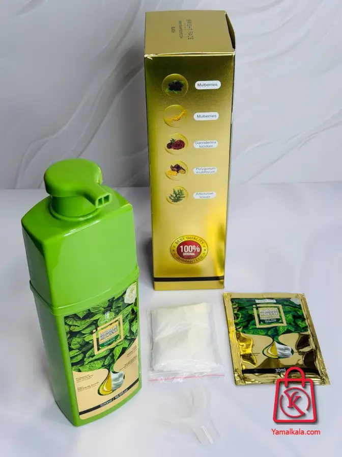 شامپو رنگ مو بابل موس Bright Face حجم 500 میل مشکی و قهوه‌ای