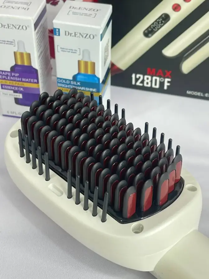 ست اتو مو و برس حرارتی انزو مدل ENZO EN-3846