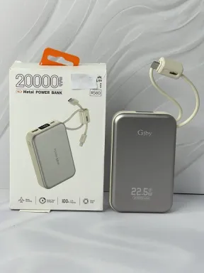 پاوربانک 22.5 وات گجبی مدل R58O ظرفیت 20000 میلی‌آمپرساعت