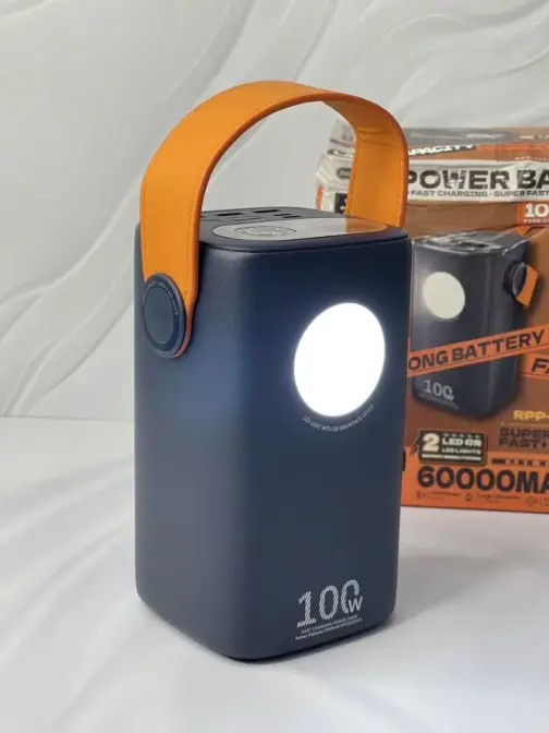 پاوربانک ریمکس مدل RPP-100 ظرفیت 60000 میلی‌آمپر‌ساعت