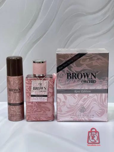 ادکلن زنانه فراگرنس ورد مدل براون ارکید رز ادیشن Fragrance World BROWN ORCHID Rose Edition