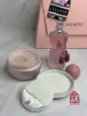 پک کامل عطر ادکلن جورجینا رودریگز سنس لاورن صورتی حجم 75 میل + پودر بدن + کیف Laverne Sense Georgina Gift Set For Women