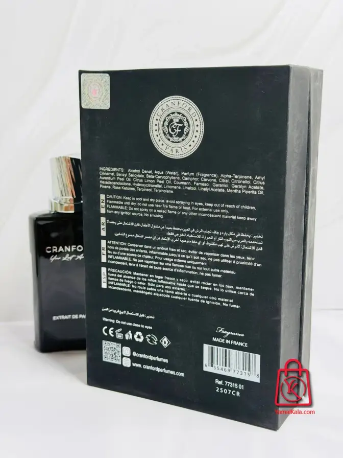 ادکلن کرانفورد نوبل اسنس اکستریت دپارفوم 100میل (مشابه آمواج پرپس50)Cranford Noble Essence