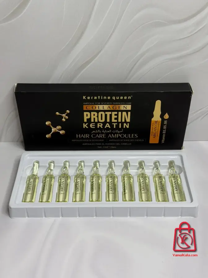 پک 10 عددی ویال مو کراتین کویین KERATIN QUEEN