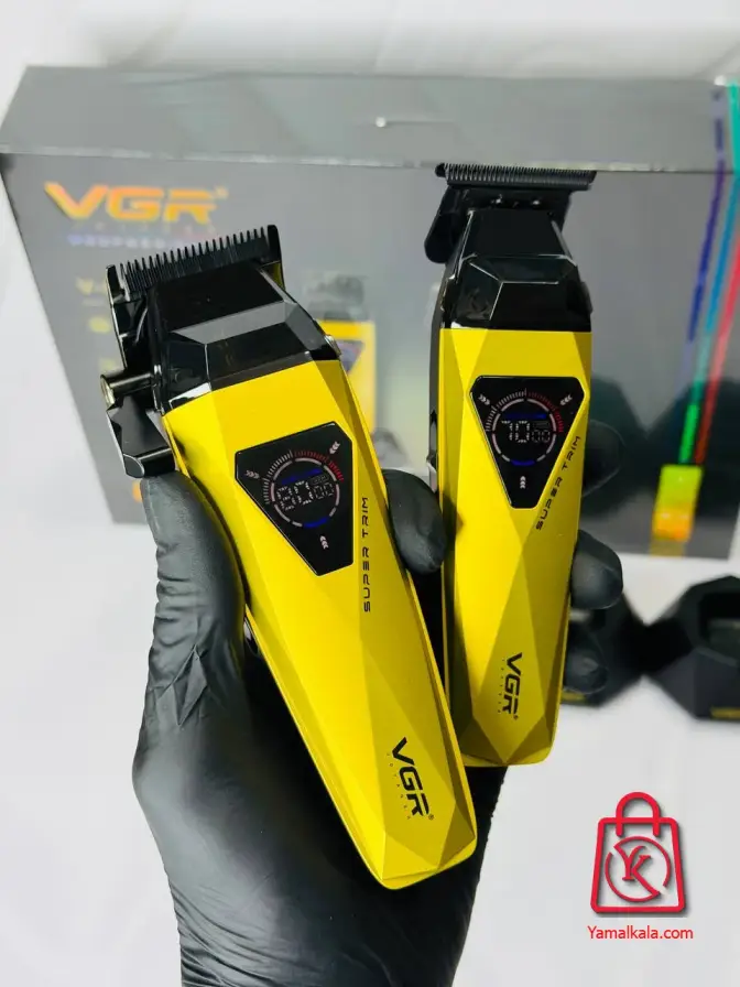 ست ماشین اصلاح دوقلو وی جی آر مدل V-877 S2