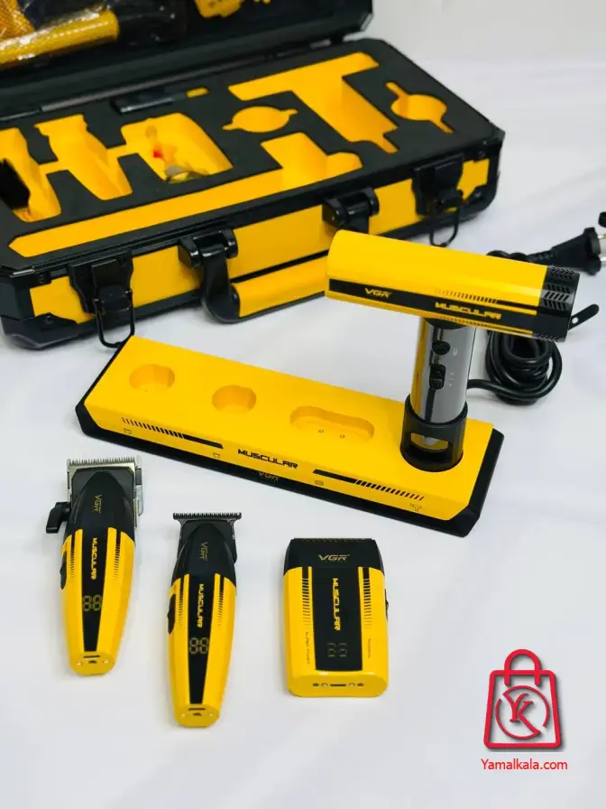 ست کامل ماشین اصلاح و سشوار وی جی آر مدل VGR Muscular V-285S4