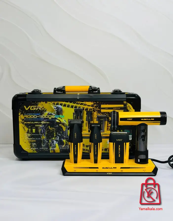 ست کامل ماشین اصلاح و سشوار وی جی آر مدل VGR Muscular V-285S4