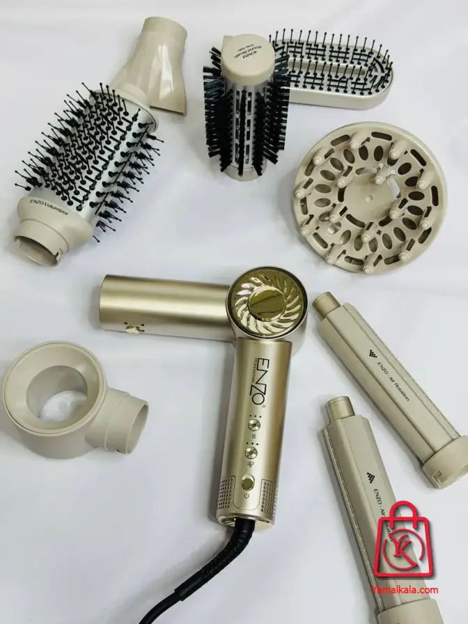 ست سشوار حرفه‌ای برس‌دار انزو پروفیشینال مدل EN-6208