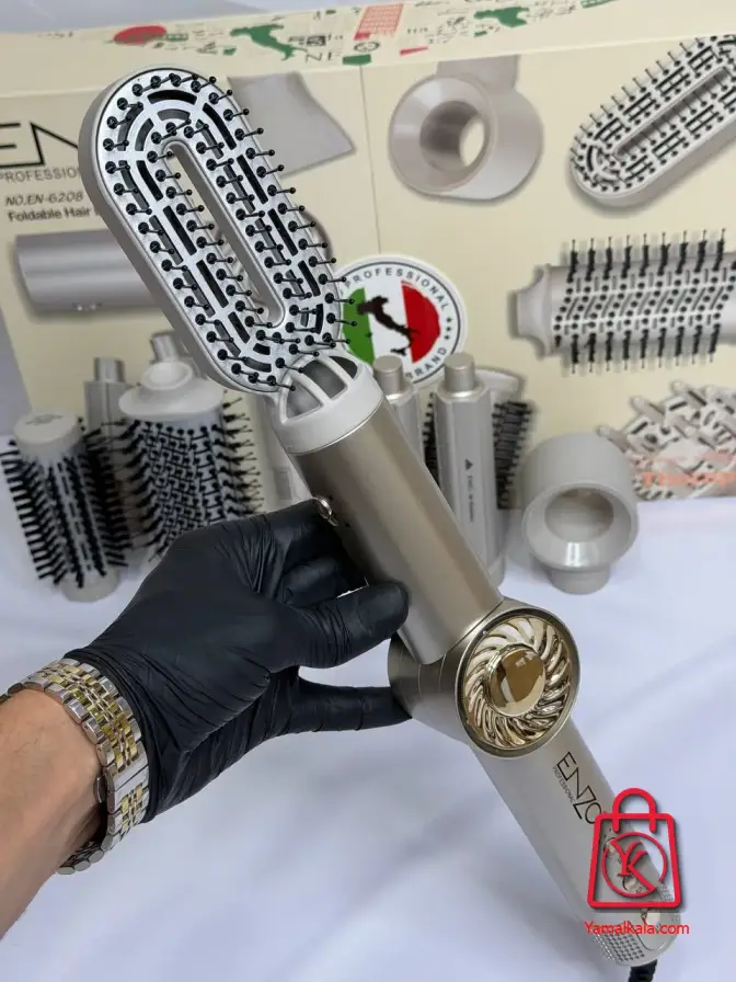 ست سشوار حرفه‌ای برس‌دار انزو پروفیشینال مدل EN-6208