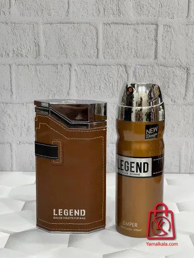 ست ادکلن و اسپری مردانه امپر لجند قهوه‌ای | Emper Legend Gift Set