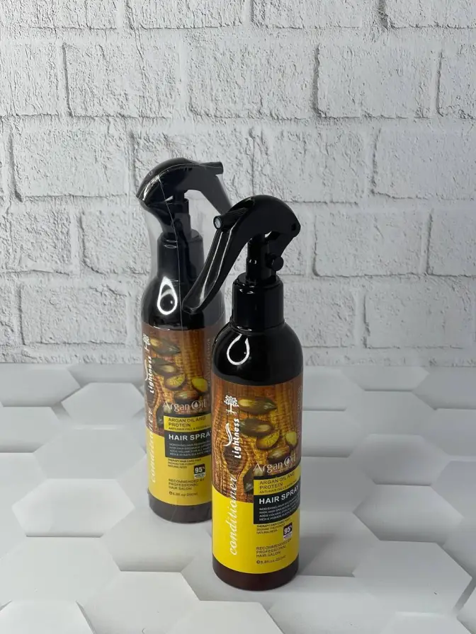 اسپری دوفاز مو لایتنس حاوی روغن آرگان Lightness Argan Oil Hair Spray
