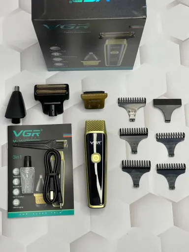 ست ماشین اصلاح موی صورت و بدن وی جی ار مدل VGR V-366