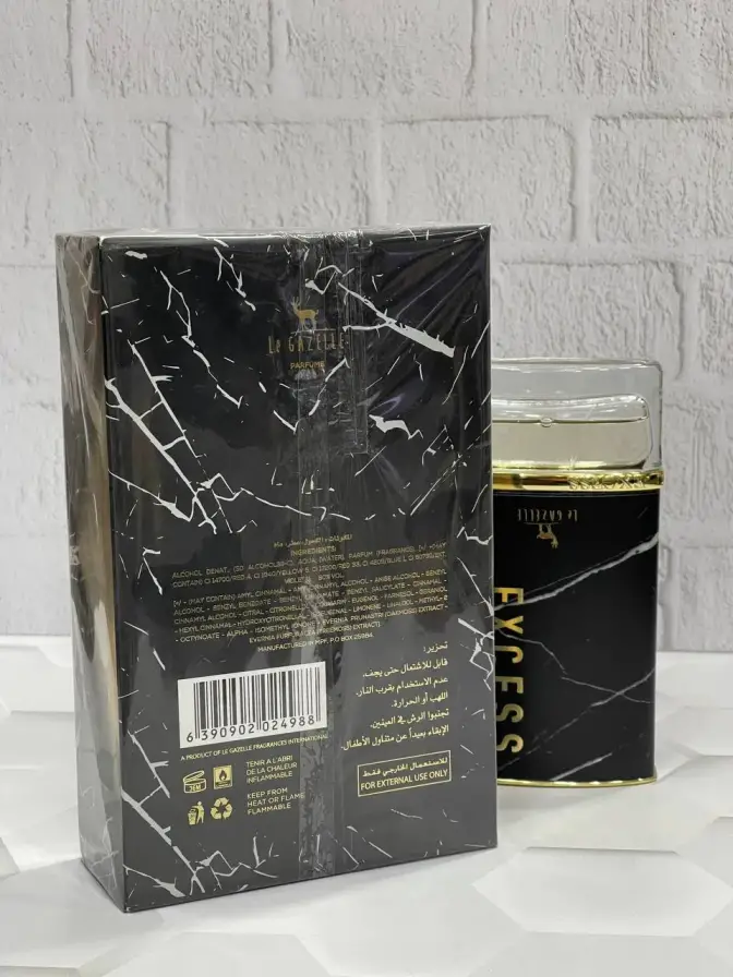 عطر مردانه لگازل Le Gazelle مدل Excess حجم 80 میلی لیتر