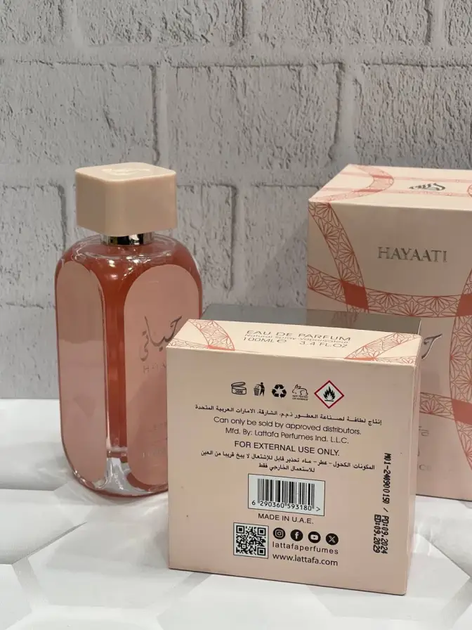 عطر ادکلن لطافه حیاتی فلورنس (صورتی) Lattafa Hayaati Florence