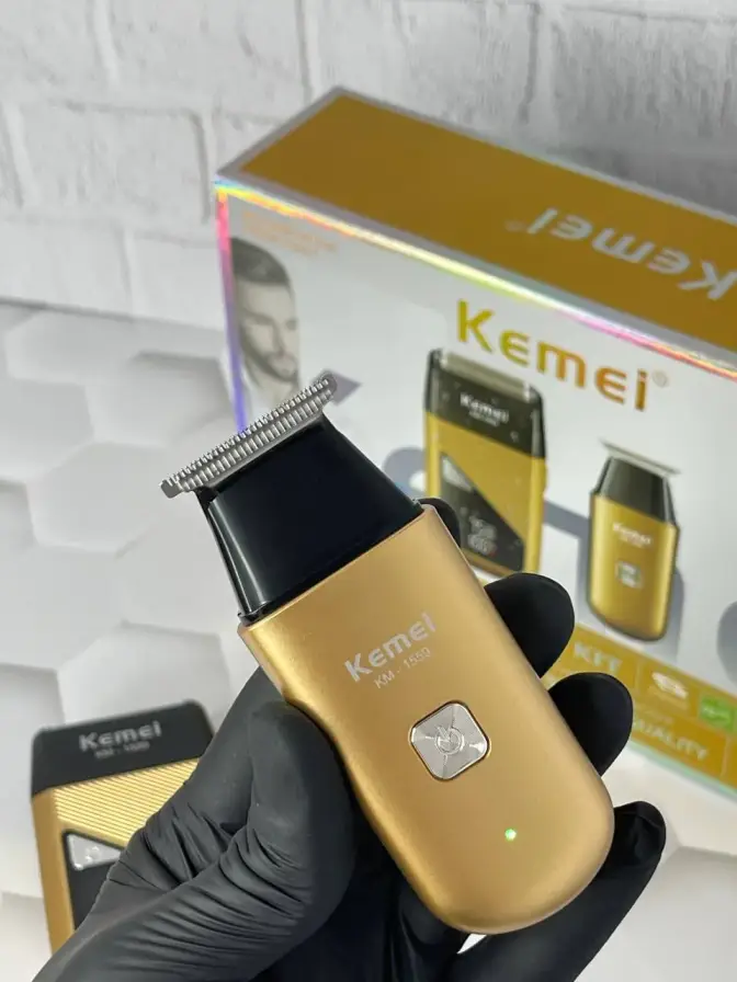 ست 2 عددی ماشین اصلاح موی سر و صورت کیمی مدل Kemei KM-1559