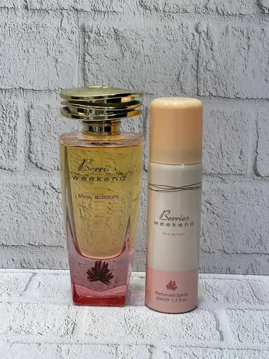 ادکلن فراگرنس ورد بریس ویکند پینک ادیشنFragrance World Berries Weekend Pink Edition