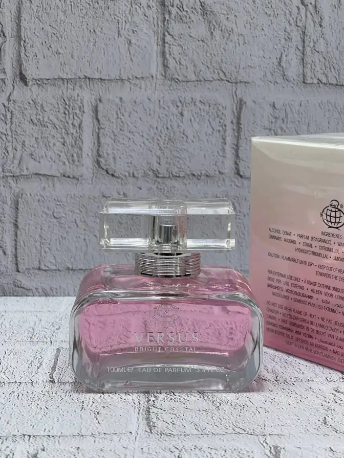 ادکلن ورساچه صورتی کریستال برایت فراگرنس وردVersace Bright Crystal fragrance world