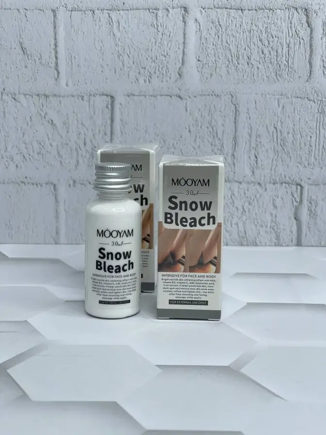 کرم سفید کننده بدن و بیکینی Snow Bleach برند MOOYAM